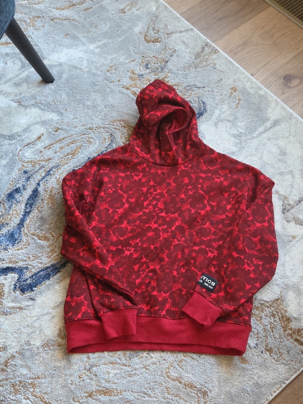 Fabletics Red Camo Pullover Hoodie